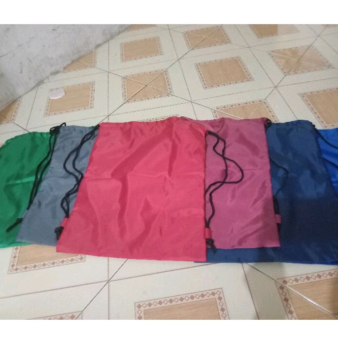 Tas Futsal berwarna Tas Serut Waterproof Tas Punggung String Bag