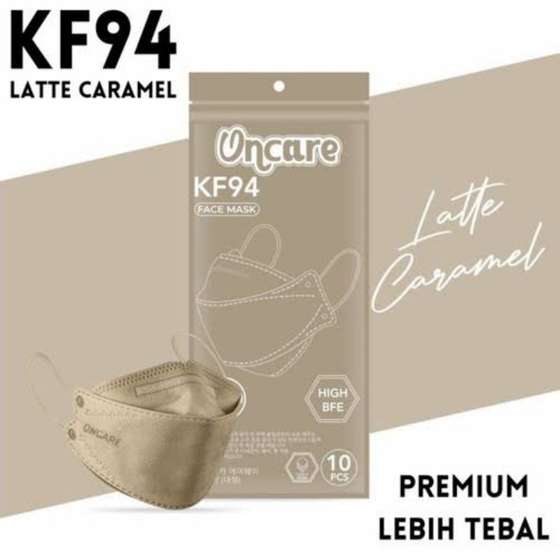 Masker KF94 Oncare Cream Latte Isi 10 Pcs