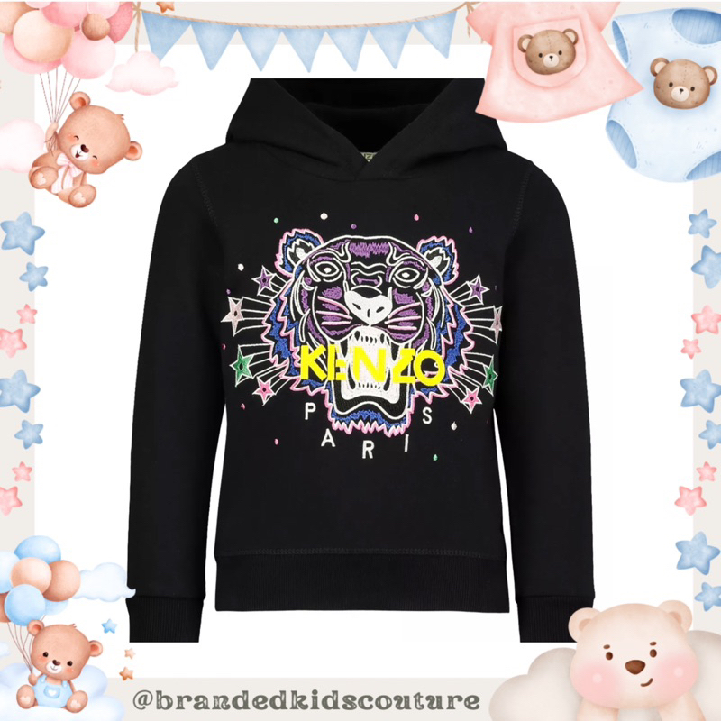 kenzo hoodie in black