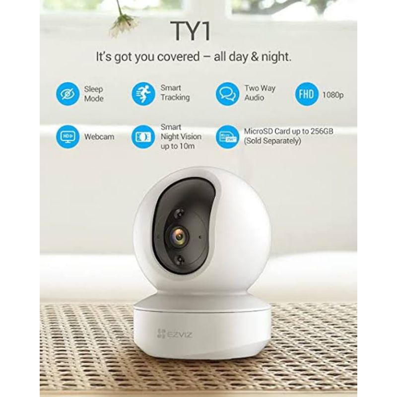 EZVIZ TY1 4MP 2K WIFI WIRELESS CAMERA CCTV SMART IP GARANSI RESMI