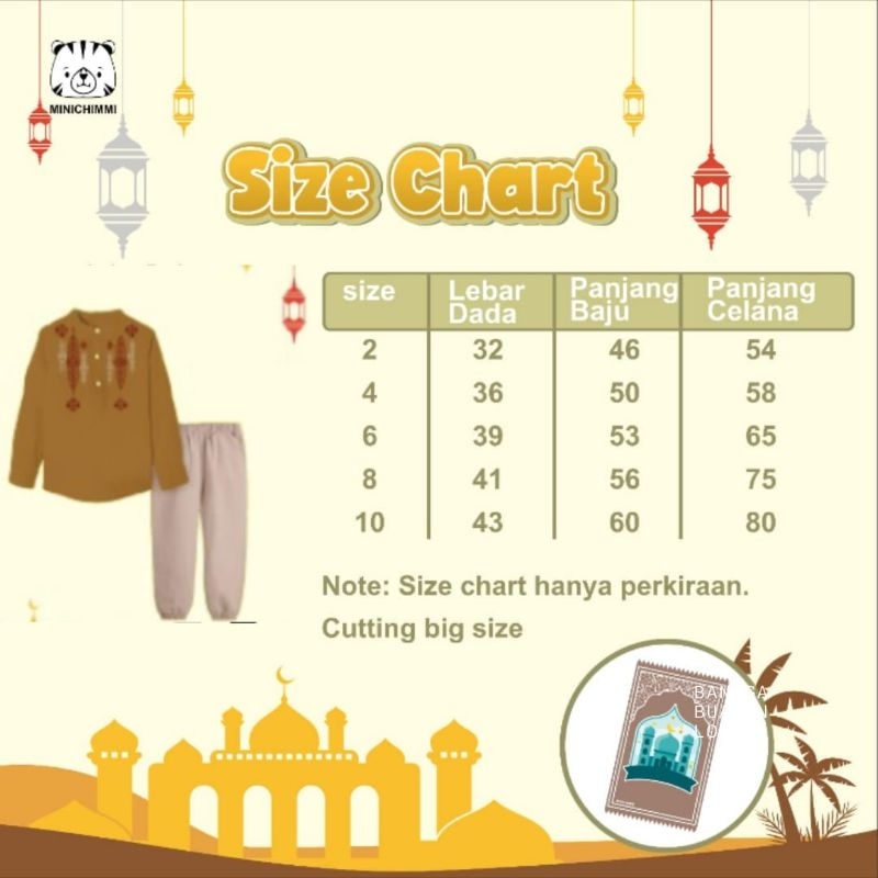 Setelan koko Long Kemko Elhafidz Free Sejadah etnik Mesjid by Minichimmi