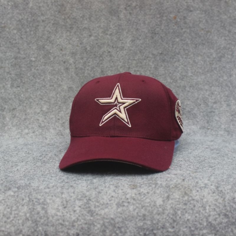 Topi Baseball MLB Houston Astros Maroon MXL Second Murah Original