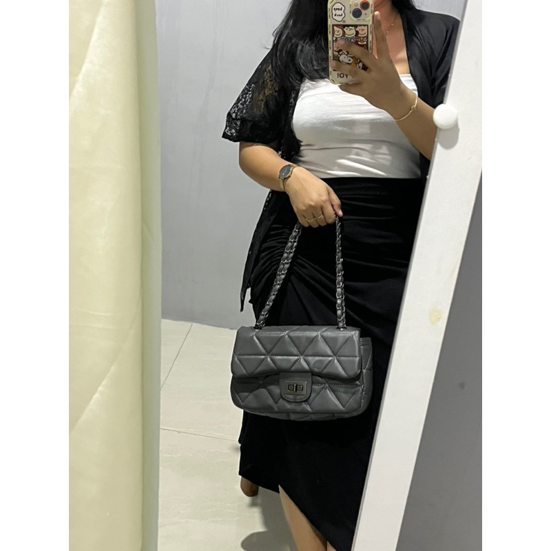Belina bag - Tas wanita shoulder bag sling bag bahan kulit sintetis