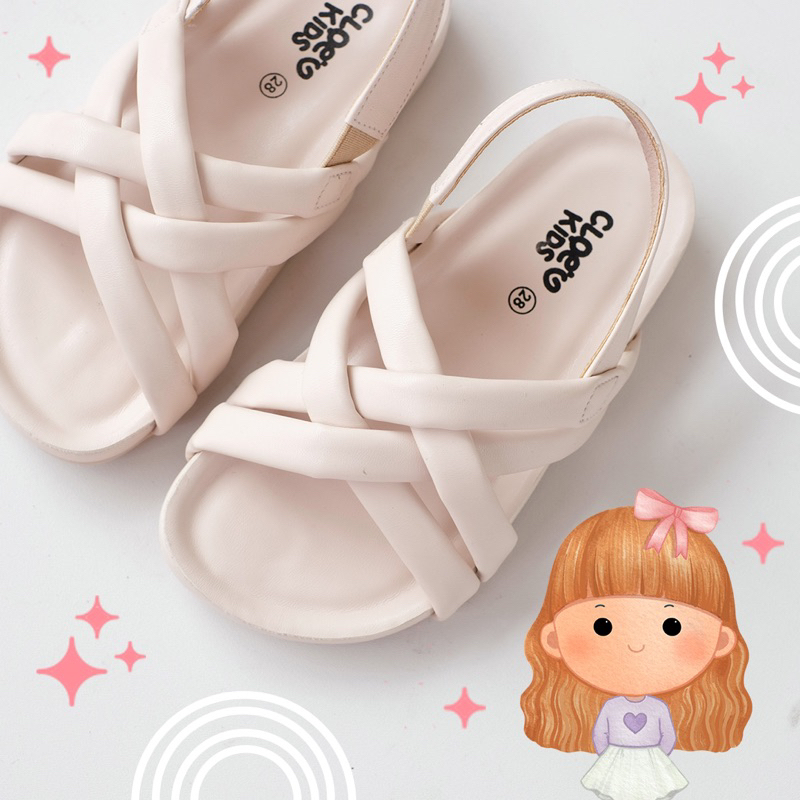 CLOEVKIDS - Nika Size 22-35 Sepatu Sandal Anak Perempuan Lucu