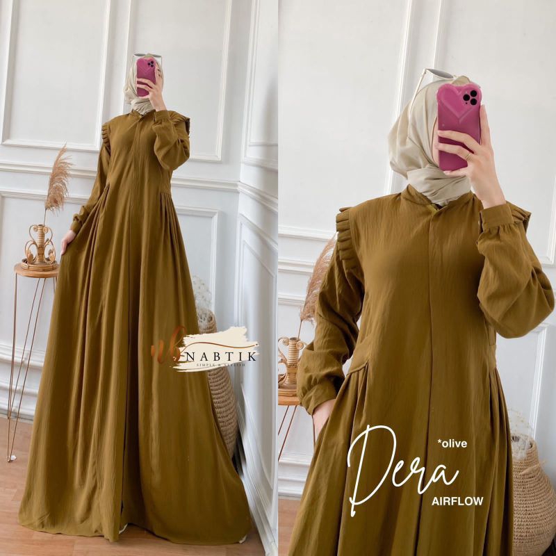 𝐏𝐆𝐌𝐓 • DERA MAXY DRESS GAMIS CRINKLE AIRFLOW PREMIUM