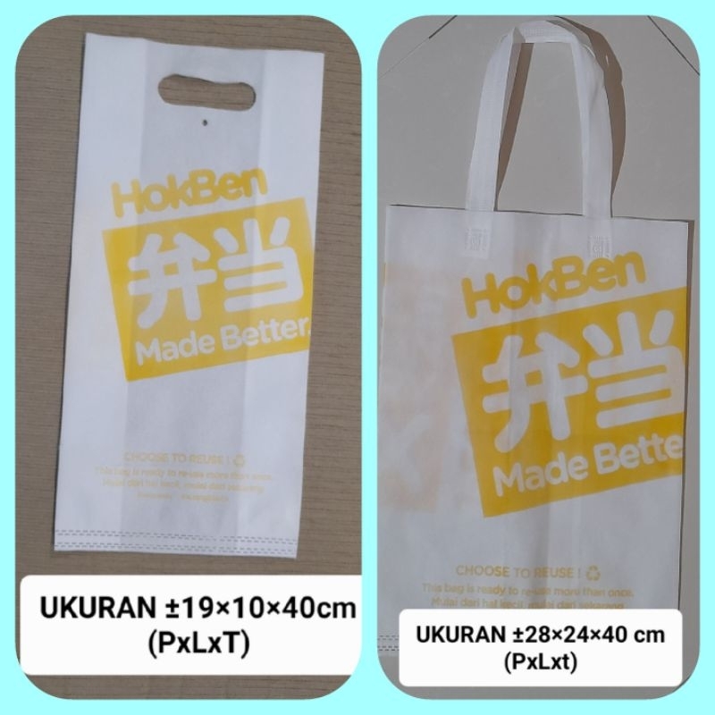 REUSABLE SHOPPING BAG TAS BELANJA HOKBEN HOKA BENTO