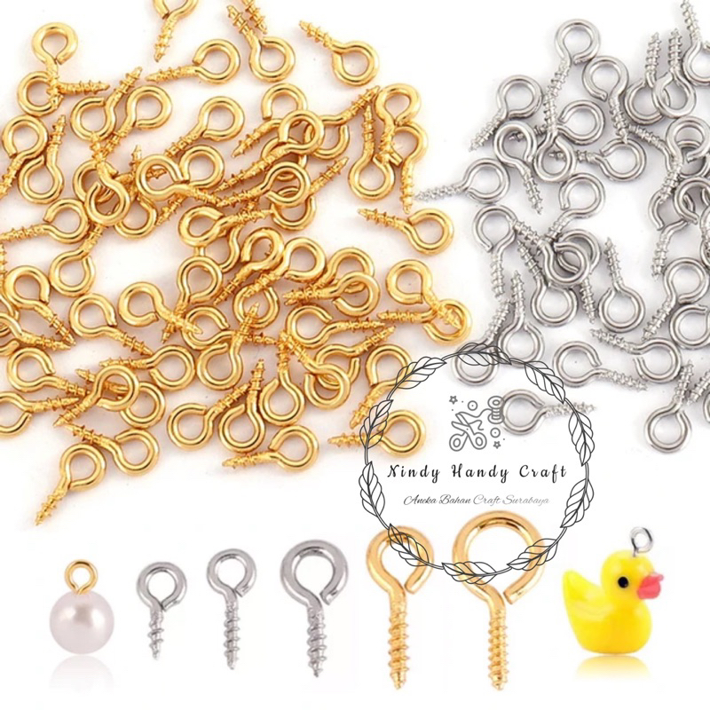 -+100 PCS SEKRUP ULIR 10 GR - PAKU ULIR - SKRUP CLAY RESIN - PAKU SEKRUP CLAY