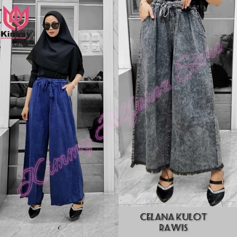 Kulot Rawis Jeans || Kulot highwaist || Kulot rawis Jumbo