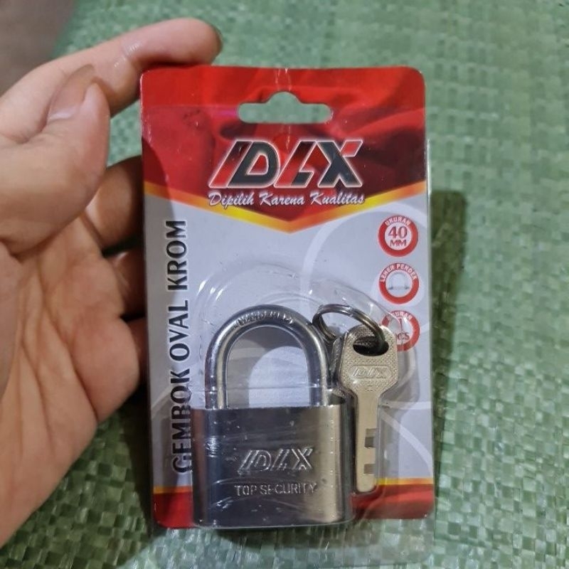 Gembok Chrome Croom ukuran 30 40 50 60 mm Leher Pendek Gembok Pagar