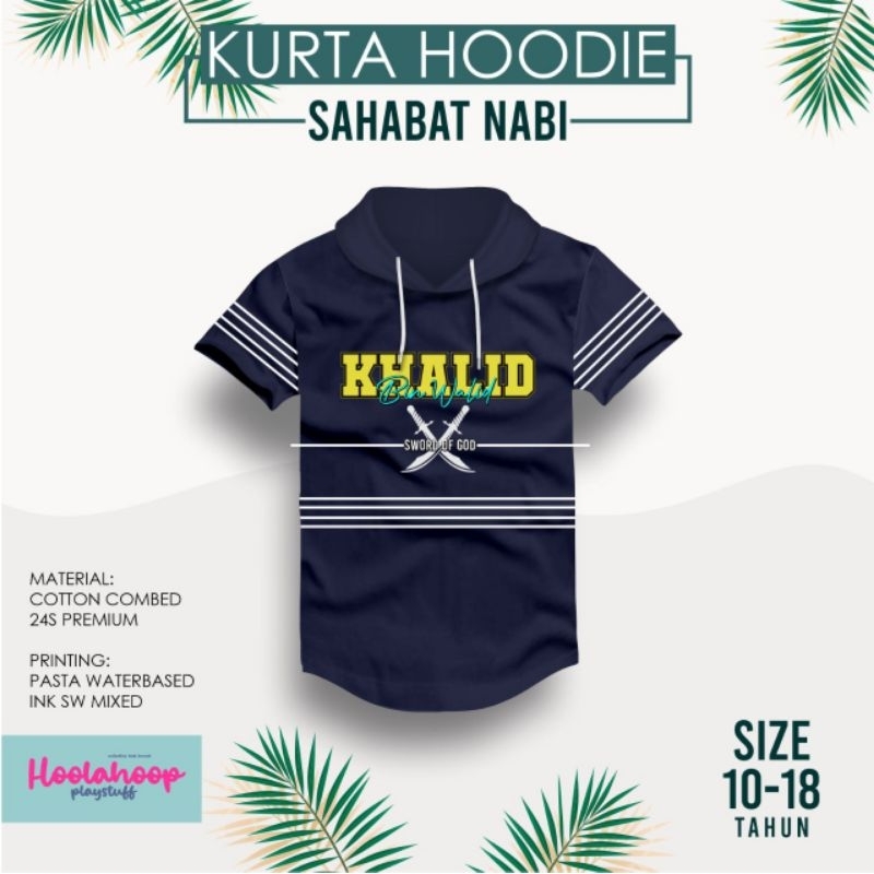 Hoolahoop Kurta Hoodie Kaos Anak Size 10-18T