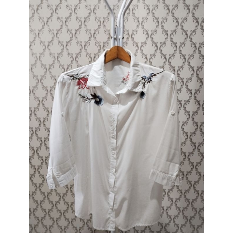 Preloved Blouse Katun Bordir