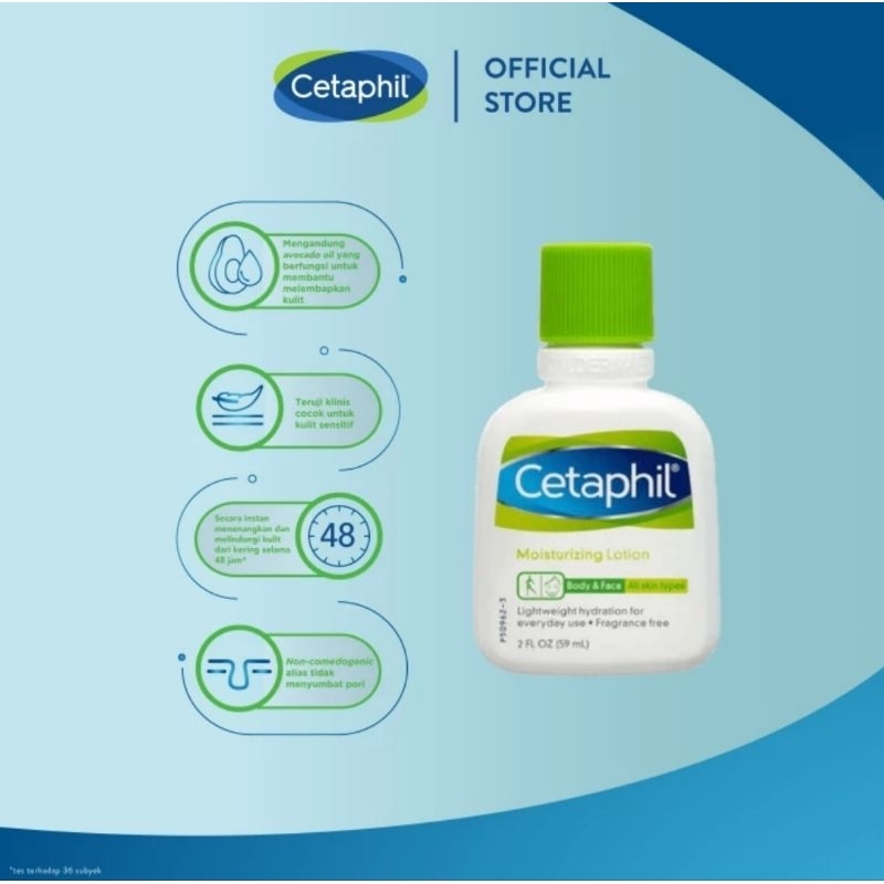 Cetaphil Moisturizing Lotion 59 ml - Lotion Pelembab &amp; Perawatan Kulit