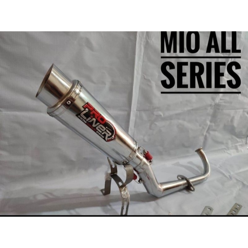 Knalpot racing Pro liner BASS ADEM Mio all series/Mio sporty/smile/mio j/mio m3/z/s/soul karbu/soul 