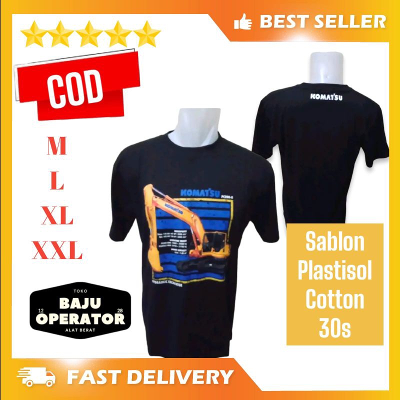 baju Komatsu / baju alat berat / baju excavator / baju komatsu exca