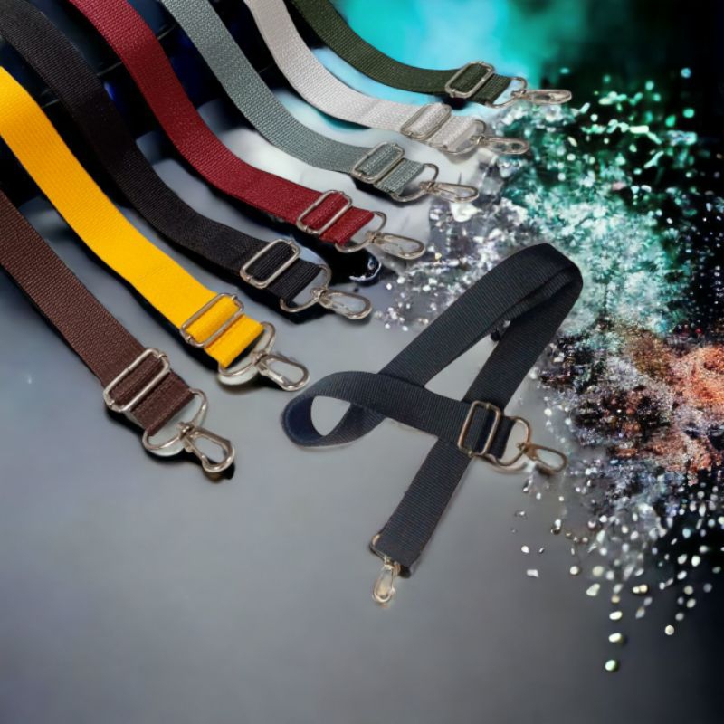 Cikuray collection tali tas slempang pria wanita Strap polos motif - strap bag tali panjang - tali t