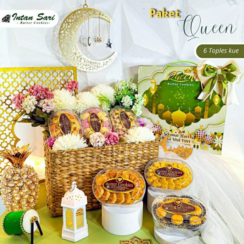 

PROMO INTAN SARI PAKET QUEEN HAMPERS KUE LEBARAN KUE NASTAR KUE SALJU PARCEL LEBARAN PARCEL KUE