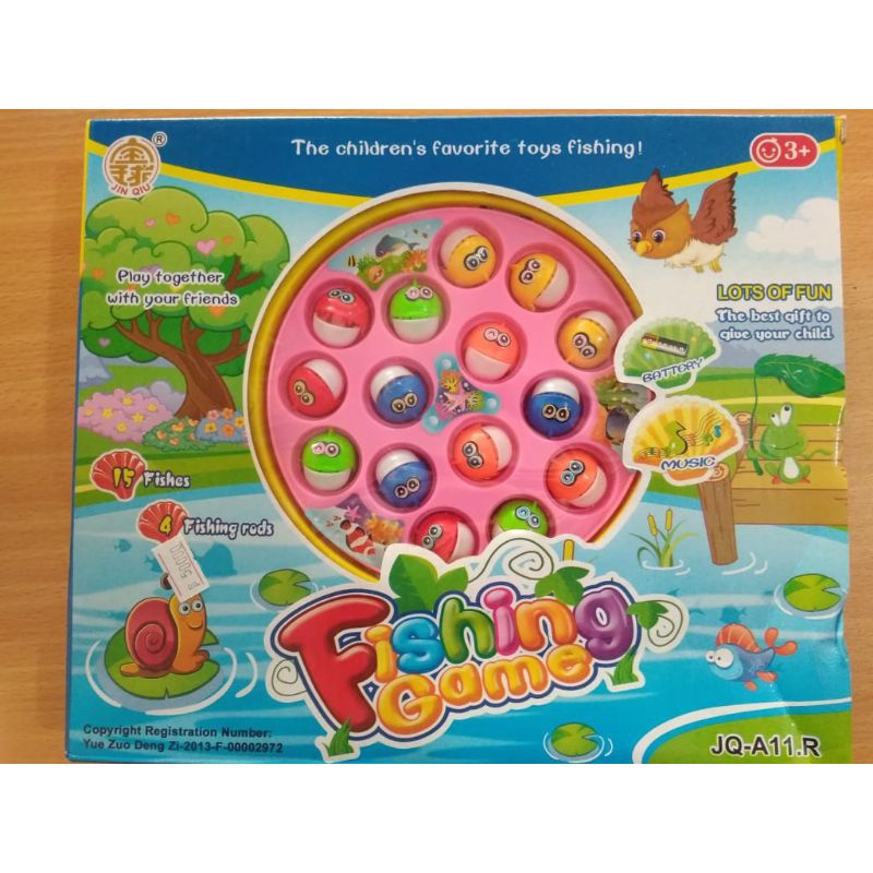 mainan pancingan ikan baterai fishing game 9959