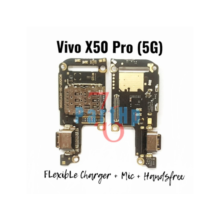 Ori Flexible Papan PCB Charger Mic Handsfree Vivo X50 Pro (5G) - Fleksibel