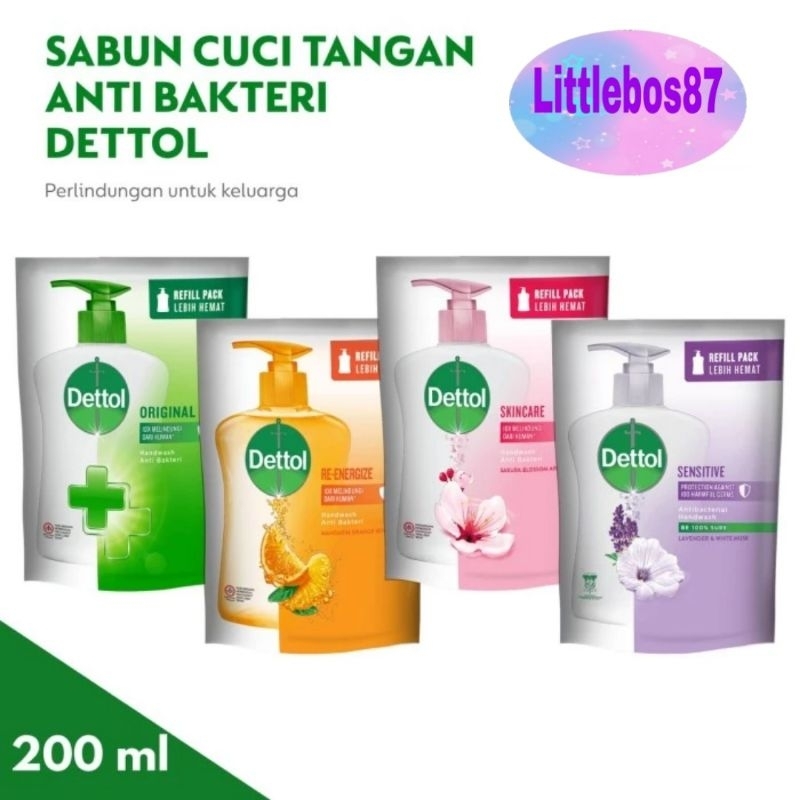 Dettol Sabun Cuci Tangan Original 400 ml | 200ml Refill Hand Wash Refil