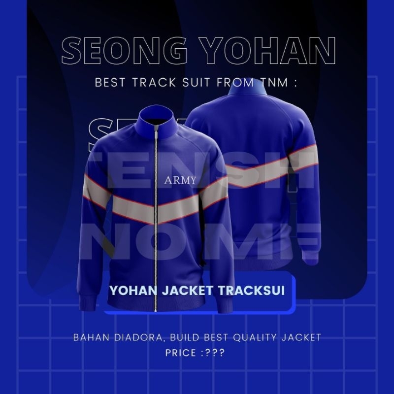 Jaket yohan Tracksuit Yohan army tracktop