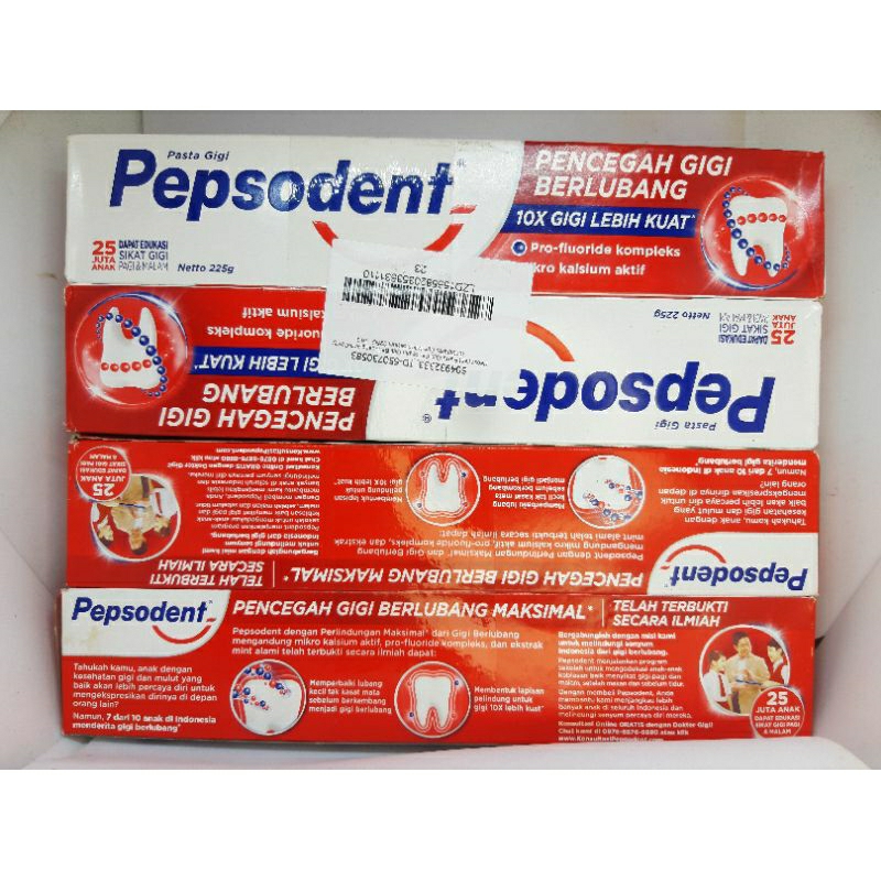 PEPSODENT 225gr KEMASAN BANDED ISI 2 PCS