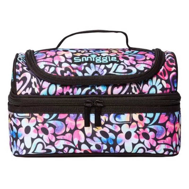 SMIGGLE Mirage Double Decker LunchBox | Black Mix - SMIGGLE SALE