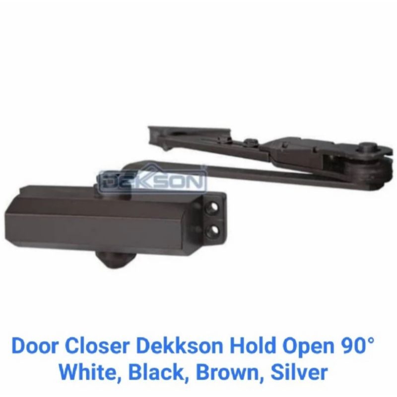 Door Closer Hold Open Dekkson DCL 300 Silver/Black/White/Brown Original Garansi