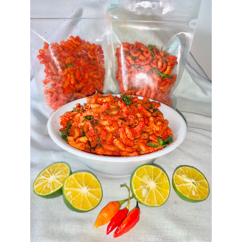 

Makaroni pedas daun jeruk gurih enak