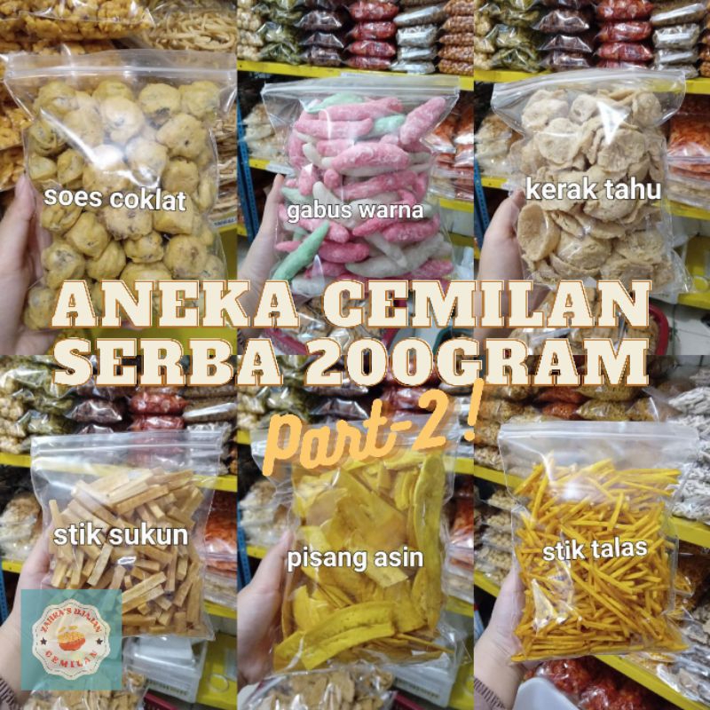

[Part-2] ANEKA CEMILAN 200G / SNACK KILOAN MURAH / ZAHRA'S DJAJAN