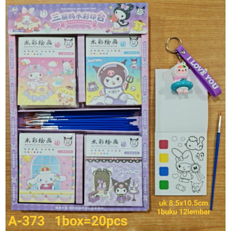 

Buku mewarnai anak pakai cat air per pcs