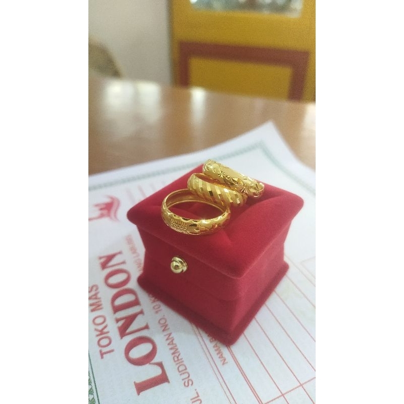 cincin emas 700 model rotan