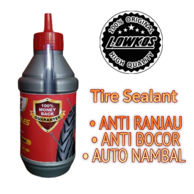 LOWKOS - CAIRAN BAN TUBLES 350ml Tire Sealant Anti ranjau paku , anti bocor , tambal otomatis