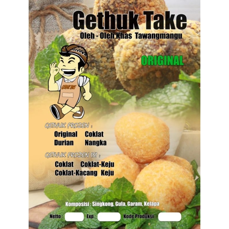 

GETHUK TAKE TAWANGMANGU/ GETHUK FROZEN/GETHUK CRISPY