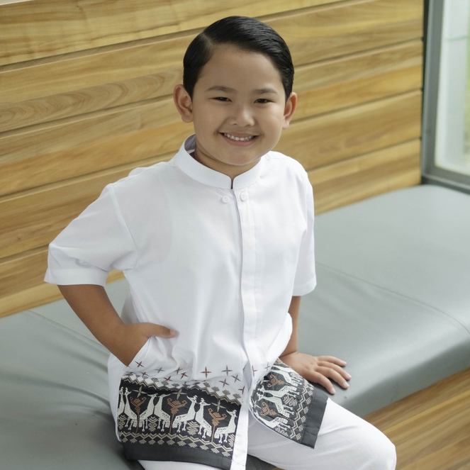 BASTOH Baju Koko Anak Bordir Merak One Set