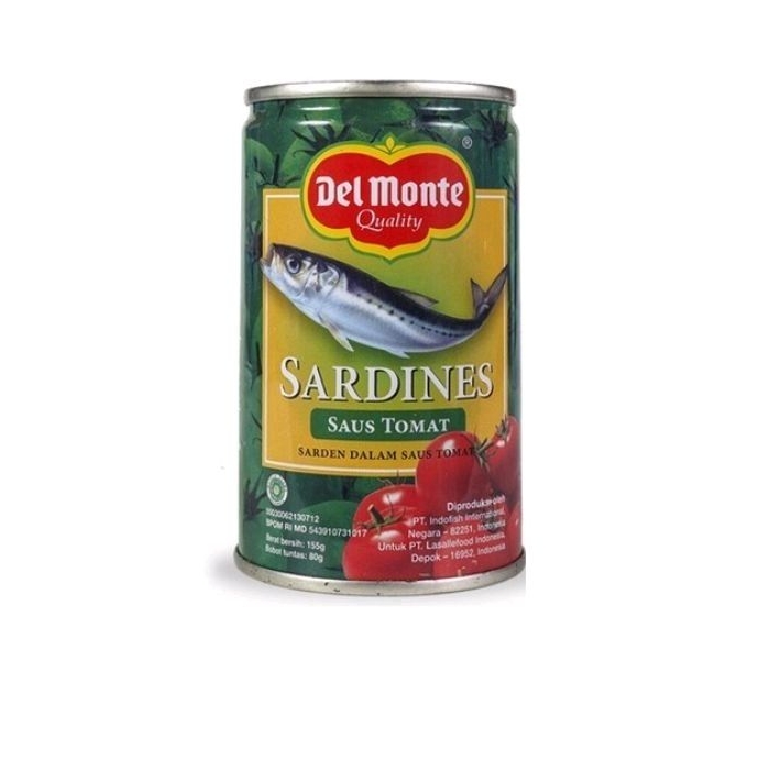 

Delmonte Sarden Sardines Tomat 155gr