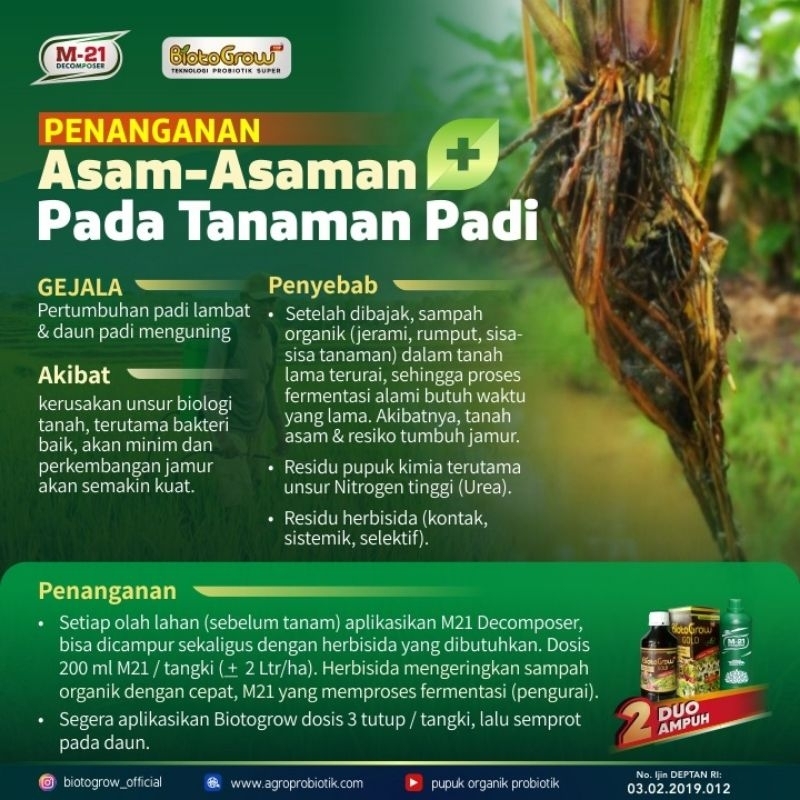 M21 DECOMPOSER 1 LITER TEKNOLOGI MIKROBAKTERI PEMBENAH TANAH