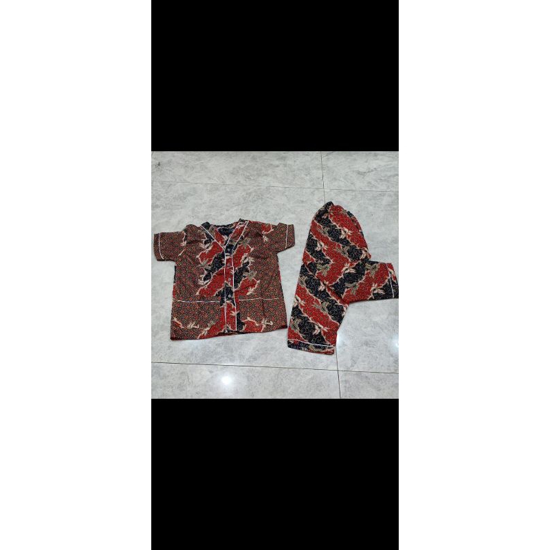 BATIK BAGAN | SIZE M BAJU TIDUR BENANG EMAS ENIX| | PRADA EMAS PIYAMA BATIK BAGANSIAPIAPI| | PIYAMA 