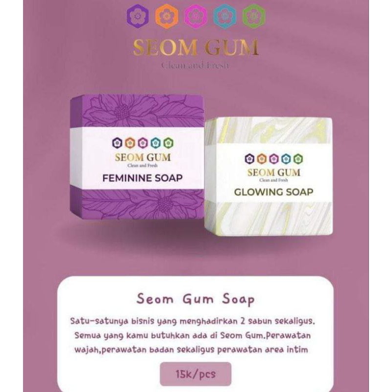 Sabun Seom Gum Glowing dan Sabun Seom Gum Feminine