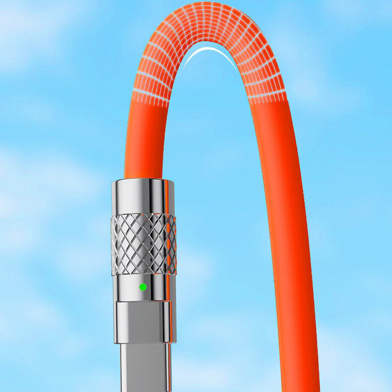 Kabel Data USB Micro/USB Type c/ USB Lightning 120W Super Fast Charging Cable Durable Silicone Kuat Tahan Lama