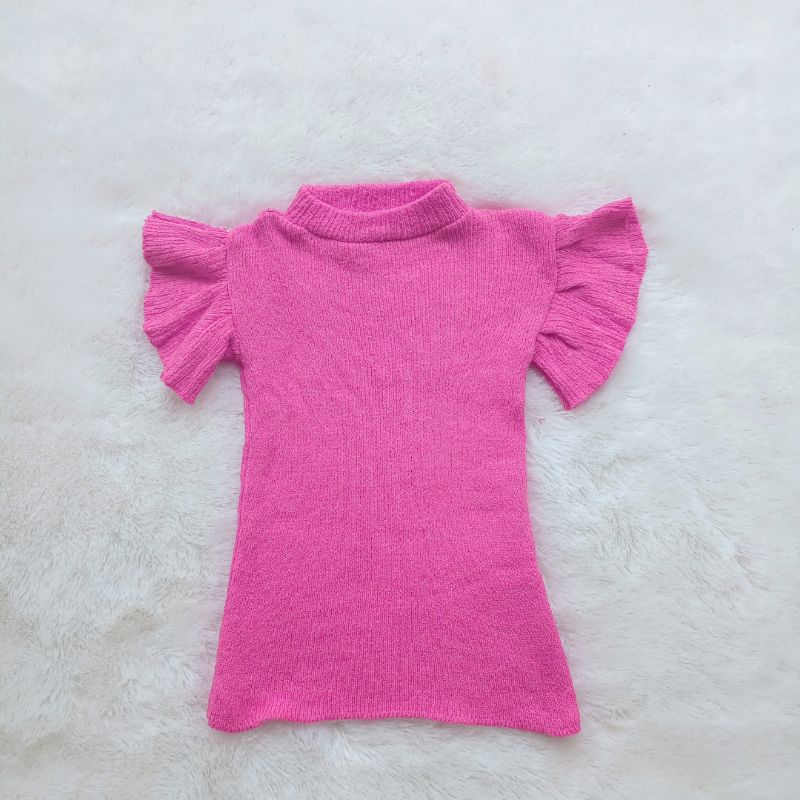 Atasan ilona Ruffle Tee Baju Anak Perempuan 2 3 4 Tahun Baju rajut anak