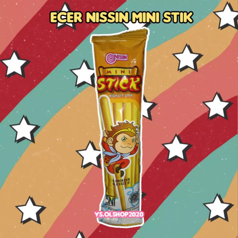 ECER || NISSIN BIskuit Mini Stick Kera Biskuit 13 Gr