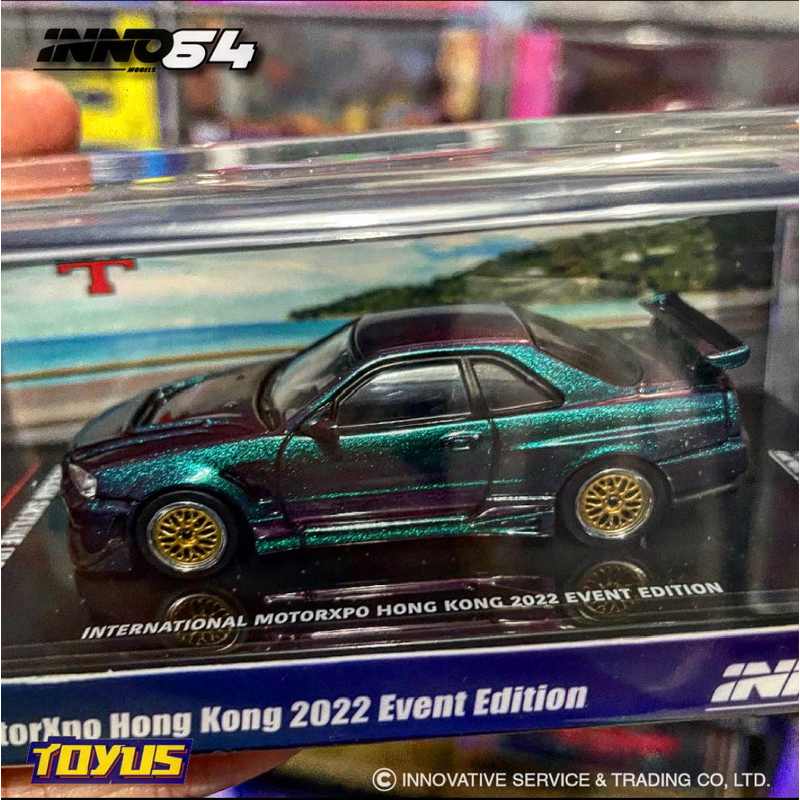 Inno64 Inno - NISSAN SKYLINE R34 INT MOTORXPO HK MIDNIGHT PURPLE