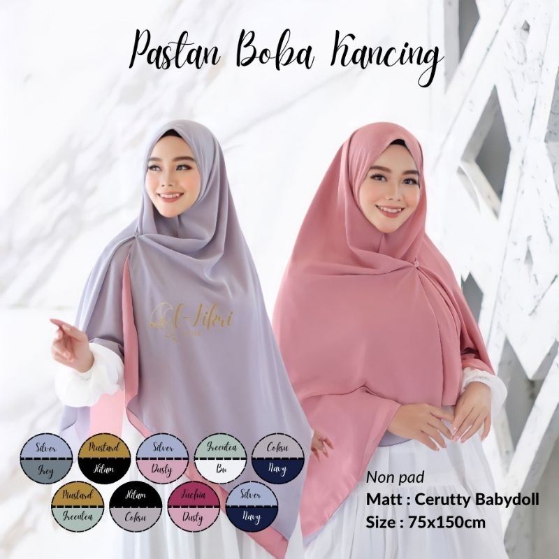 Pasmina Instan Boba Kancing