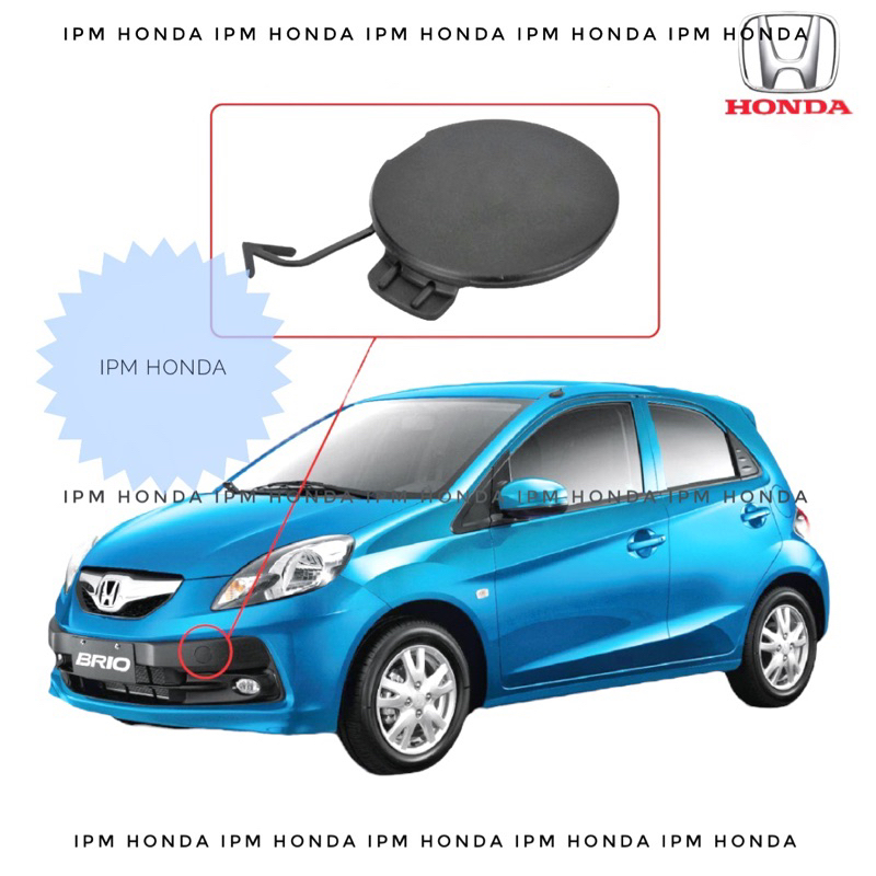 71104 TG1 T00 Cover Tutup Towing Derek Hook Bumper Bemper Depan Honda Brio 2012 2013 2014 2015