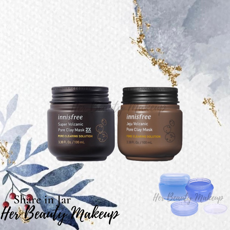 Share in Jar Innisfree Jeju Volcanic Super Volcanic Pore Clay Mask Original 2X