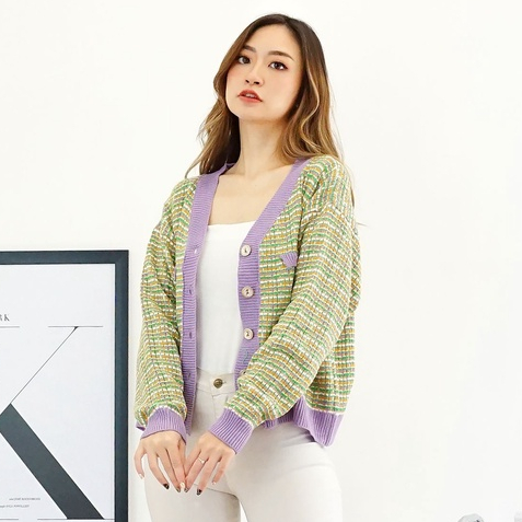 KARDIGAN WANITA CROP JAKET RAJUT PREMIUM IMPORT