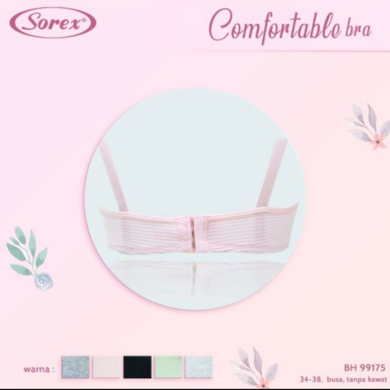 Grosir BH Bra Sorex 99175 ( Busa Sedang ,) tanpa kawat | Busa Tipis