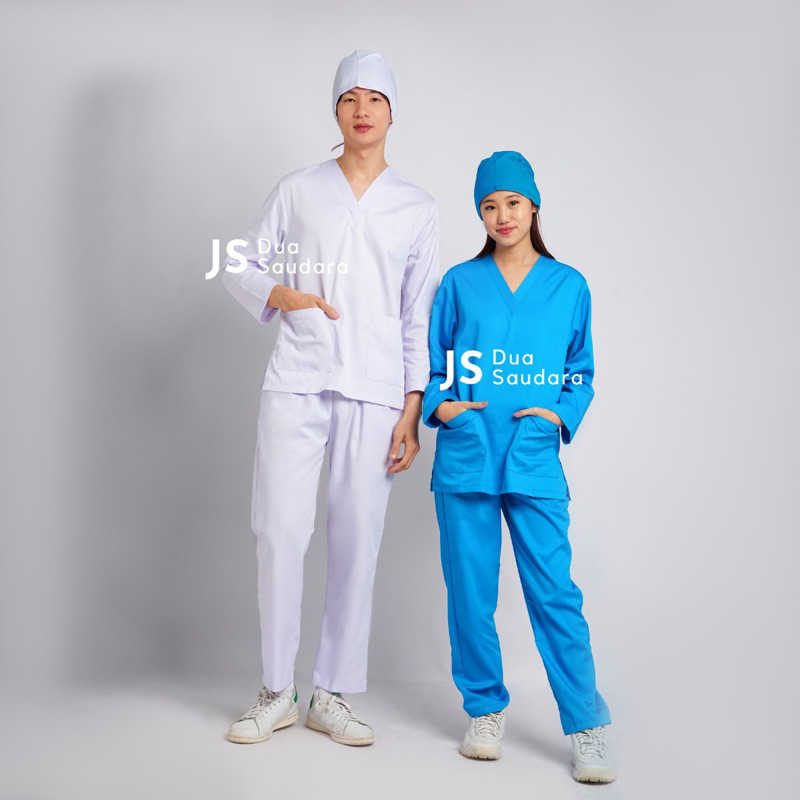 (NEW COLOR) BAJU OK / BAJU JAGA/ SERAGAM PERAWAT/ BAJU JAMAL/ MEDICAL SCRUBS/ BAJU OK LENGAN PANJANG