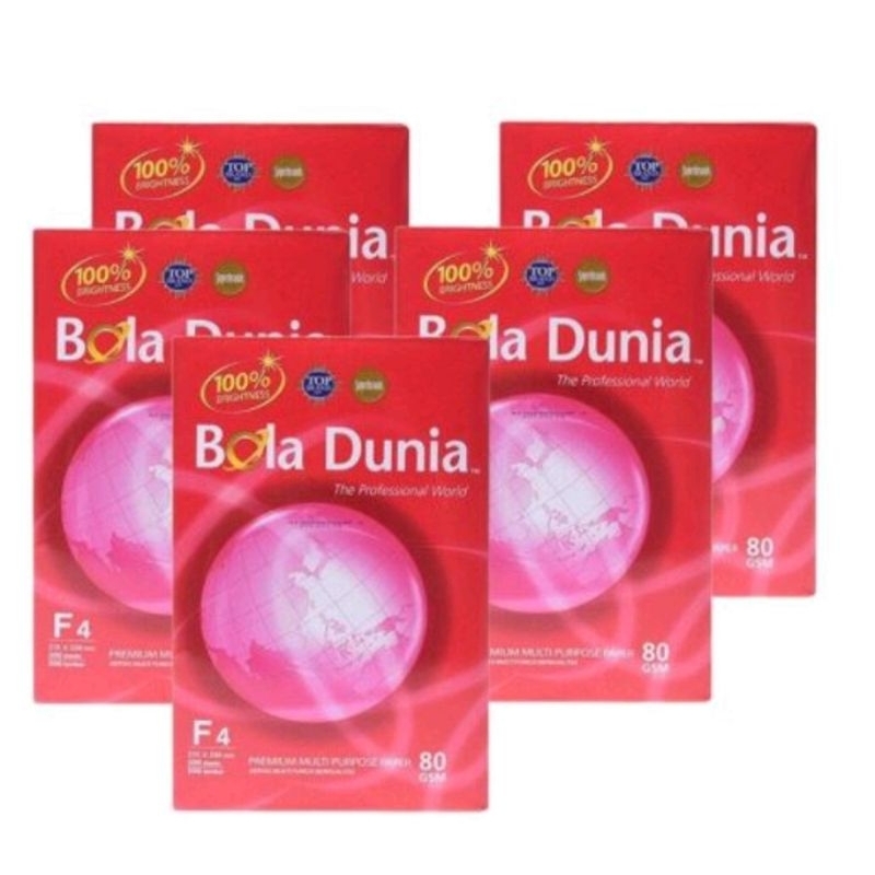 

Kertas HVS Bola Dunia Uk F4 80grm