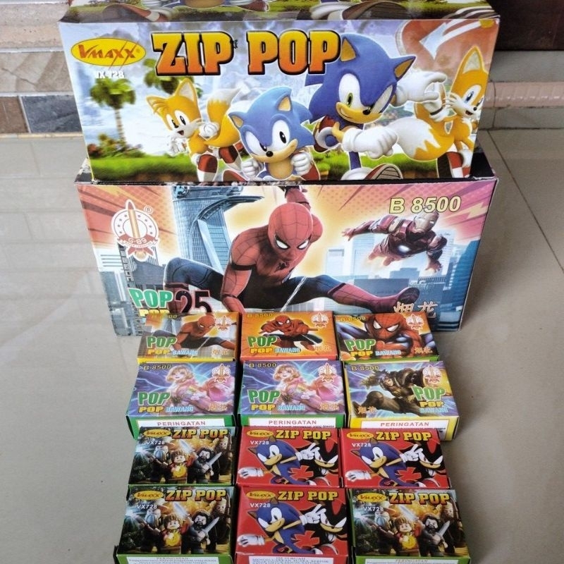 KEMBANG API POP-POP BAWANG / BANTING / PETASAN BANTING HARGA SATU BOX ISI 50 KOTAK